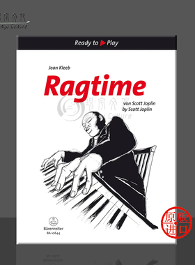 乔普林 雷格泰姆音乐 简易钢琴改编曲 钢琴独奏 德国骑熊士原版进口乐谱书 Ragtime Easy arrangements for piano BA10644