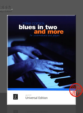 科尼克 二拍子布鲁斯 钢琴独奏 维也纳UE原版乐谱书 Mike Cornick Blues in Two More for piano UE21777