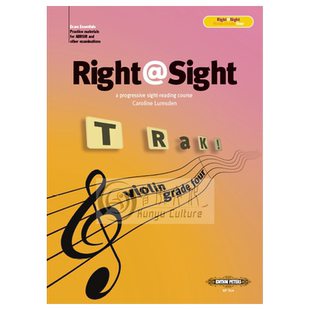 小提琴渐进视奏教材 四级 卡罗琳 卢姆斯登 彼得斯原版进口乐谱书 Caroline Lumsden Right@Sight Violin Grade 4 EP7834