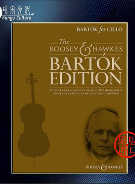 巴托克 作品集 大提琴和钢琴 含CD 博浩原版乐谱书 Bartok for Cello and Piano BH13521