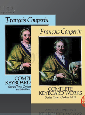 库普兰 键盘作品全集 钢琴 Dover原版乐谱书 Complete Keyboard Works Series Two Ordres XIV-XXVII and Miscellaneous Pieces