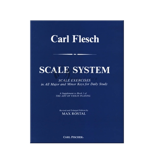 小提琴音阶体系 卡尔弗莱什 考级用书 Carl Fischer 费舍尔原版乐谱书 Carl Flesch Scale System for Violin O5188