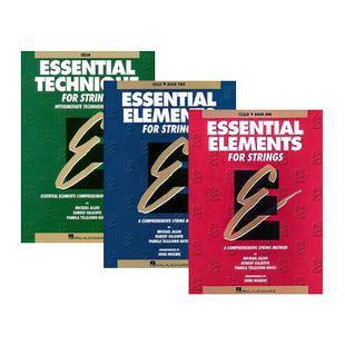 弦乐的基本要素 大提琴教材 全套共一至三卷 原创系列 海伦德原版进口乐谱书 Essential Technique for Strings Cello