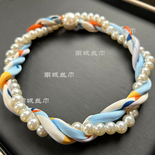 【麻花链套装】2026定制新品旅游配饰懒人丝巾项链