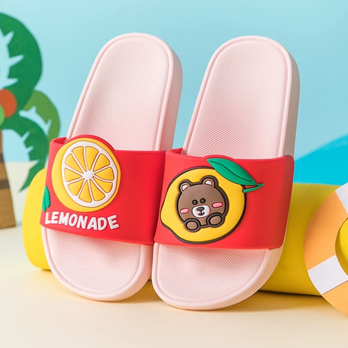 Детские нескользящие тапочки для мальчиков, милые мультяшные слайдеры, мягкая подошва, семейный стиль