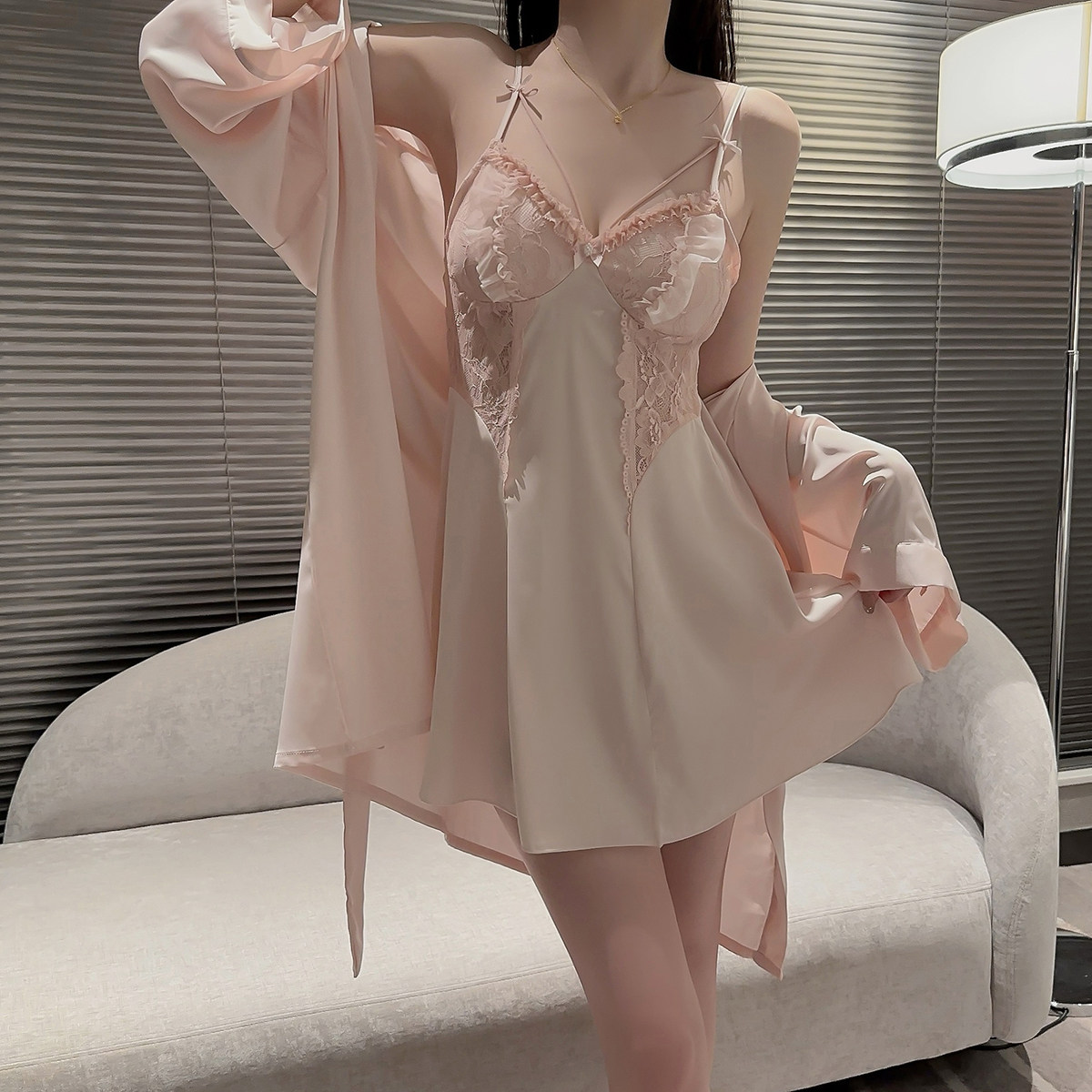 性感睡衣女夏季高级纯欲温柔少女