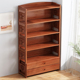 楠竹书架简易客厅收纳储物柜厨房置物架儿童学生实木多层书柜落地
