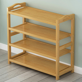 楠竹鞋 架子简易多层经济型家用门口宿舍实木客厅收纳置物鞋 柜落地