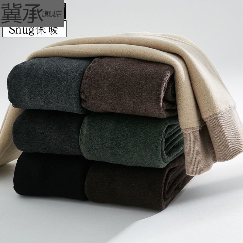 加绒加厚连裤袜女精梳棉竖纹显瘦美腿打底裤袜踩脚一体裤冬季保暖