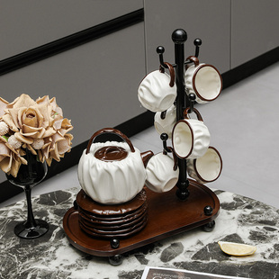 随沐中古风家用陶瓷水具茶壶杯具套装客厅泡茶壶乔迁新居杯子套装