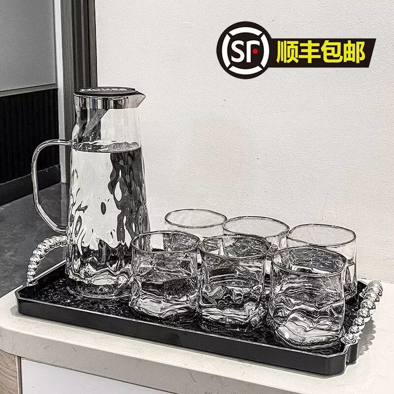 随沐水杯家用套装杯子轻奢高级感客厅待客杯具玻璃茶杯水壶高颜值