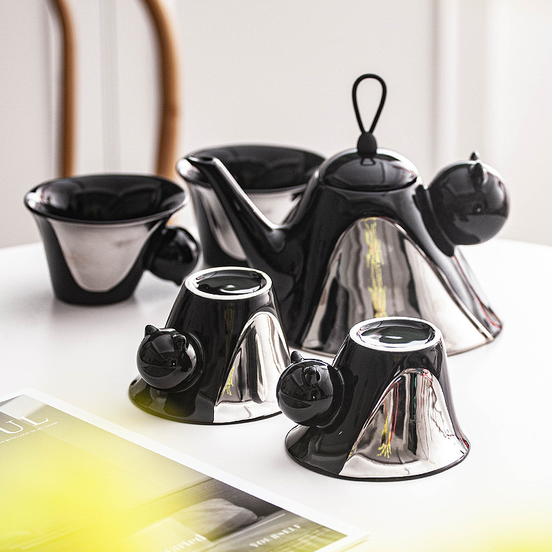 随沐创意可爱轻奢陶瓷水具