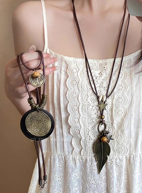 新中式禅意复古项链女2025新款