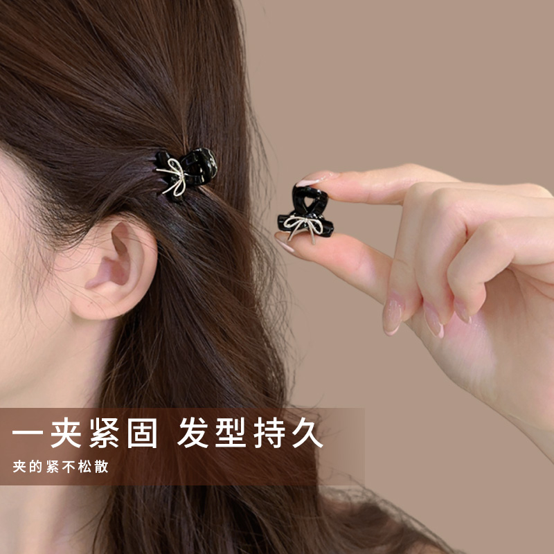 精致蝴蝶结小号抓夹女高级感~