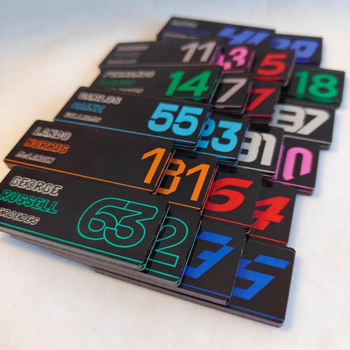 26赛季F1车手亚克力冰箱贴