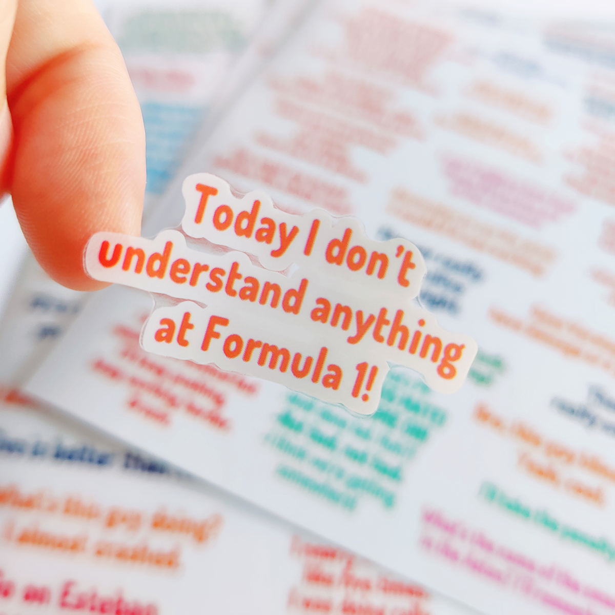 【上新】TR贴纸 25赛季F1车手经典TR语录 PVC不干胶手帐贴纸,模玩/动漫/周边/娃圈三坑/桌游,文化/体育周边,淘宝优惠券,粉丝福利购,淘宝优惠卷