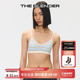 The 3件4折 Blender条纹v领可拆卸胸垫可外露内衣女背心式