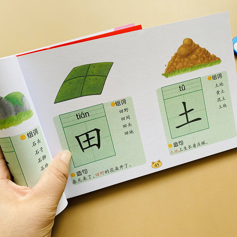 2-3-6岁儿童认字书幼儿园看图识字书大图大字绘本宝宝益智早教卡 学前
