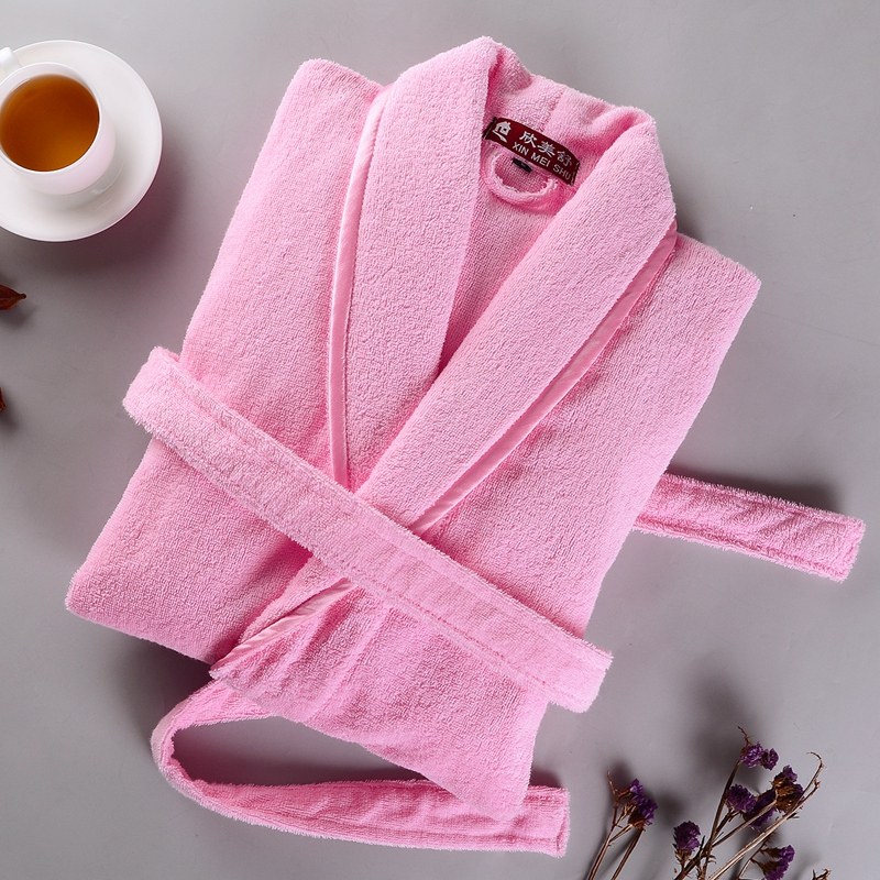 【好物体验专享】浴袍纯棉男女士情侣睡袍春秋夏季全棉毛巾料酒店