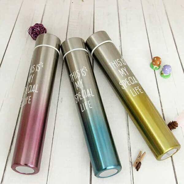 渐变色304不锈钢保温杯便携运动