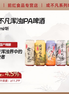 或不凡黄河之水天上来奔流到海同销万古愁龙王浑浊IPA啤酒500ml装