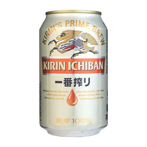日本KIRIN/麒麟啤酒一番榨330mlx24罐装全麦麦芽精酿清爽黄啤整箱