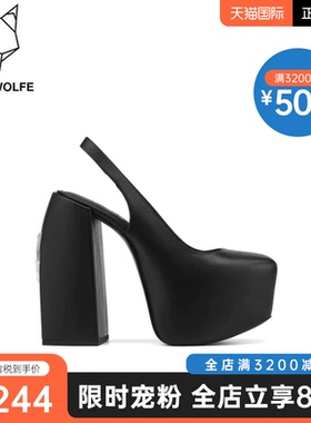 Naked Wolfe英国潮牌/LOYAL厚底高防水台名媛气质网红女鞋凉拖鞋