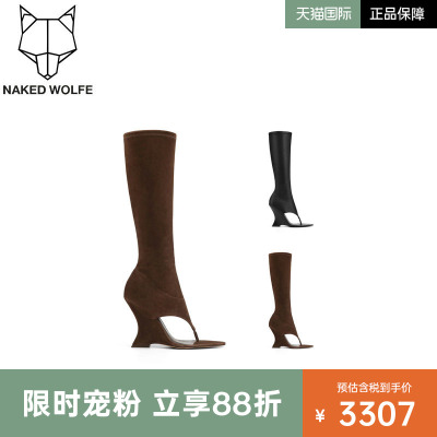 Naked Wolfe英国潮牌/Rider露趾女靴春夏新款2026潮流高通女靴潮