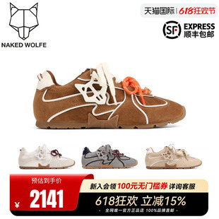 Naked Wolfe英国潮牌/Adored休闲鞋女2026春季复古圆头德训鞋系带