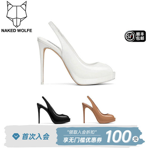 Naked Wolfe｜明星同款高跟时装凉鞋女款2026夏季外穿River真皮