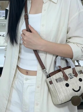 Jllycat可爱笑脸毛绒娃娃铂金斜挎少女风百搭通勤便携手提包