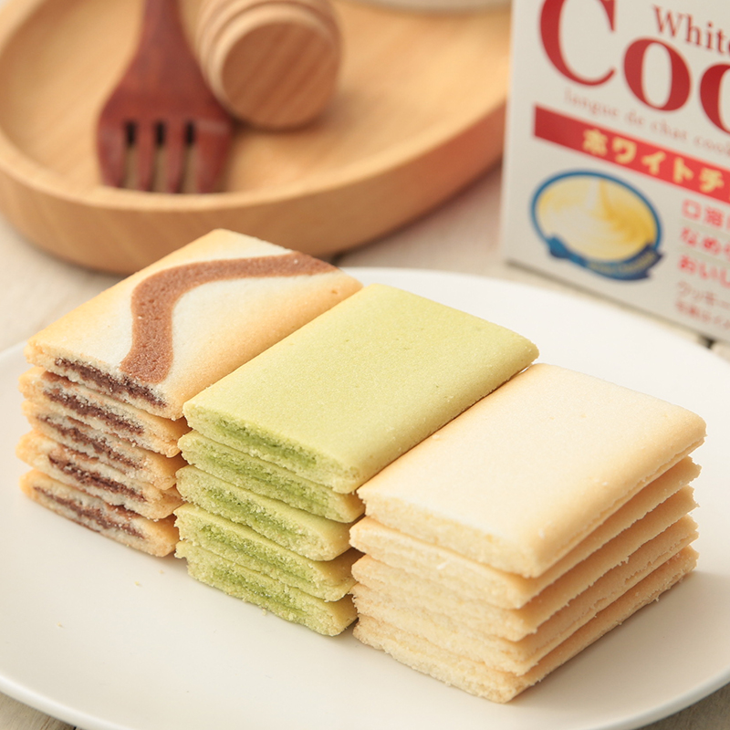 日本进口三立夹心饼干巧克力抹茶奶油曲奇小吃点心休闲网红零食品
