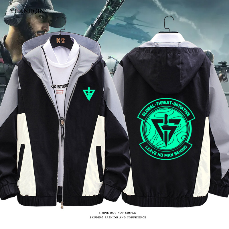 三角洲行动游戏周边哈夫克休闲连帽夹克男青少年学生春秋外套衣服