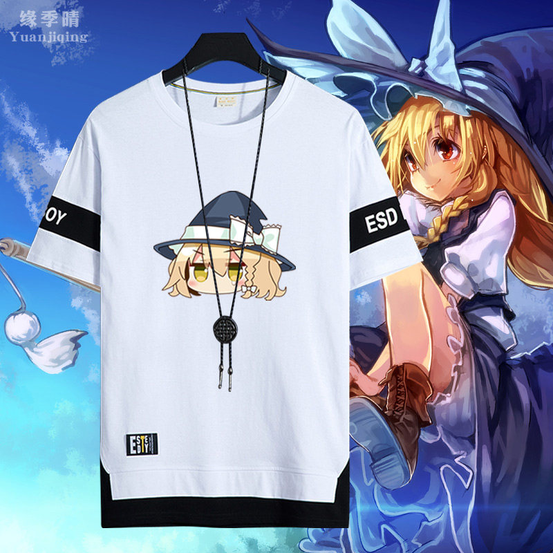 东方project周边芙兰朵露蕾米莉亚男青少年纯棉短袖T恤夏季衣服