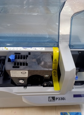 二手斑马ZEBRA证卡打印机P330I中国CN版机器带外箱打印头完好无保