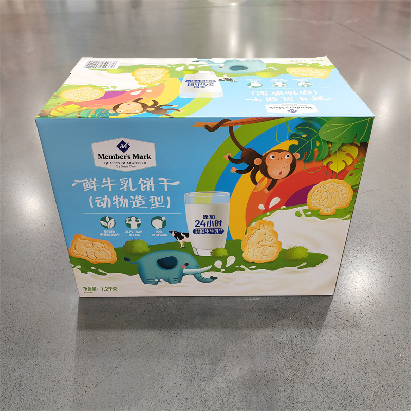山姆代购鲜牛乳饼干动物造型韧性饼干儿童小零食高钙蛋白质