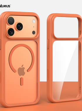 橙色磁吸款带相机按键适用苹果17手机壳新款iphone17套苹果17promax全包苹果16防摔苹果15pro硅胶14pro外壳13