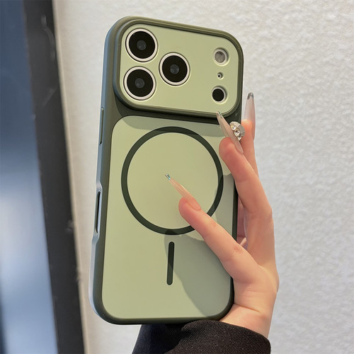 茨曼绿色双色秒变彩盾肤感磁吸适用苹果17promax手机壳新款iphone17pro套17全包16防摔15硅胶14外壳13简约12