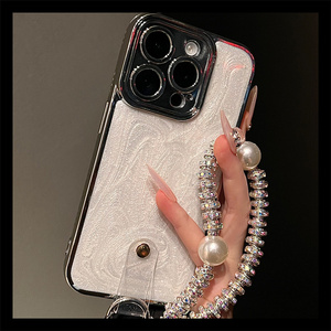 白羽纱全包镜头手链iphone15promax手机壳苹果15新款苹果14高级感苹果13套12防摔ProMax全包ProPM女创意适用