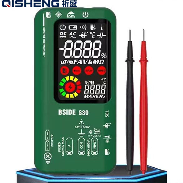 BSIDE艾默S30高精度数字万用表充电彩屏带红外测温功能电工万能表