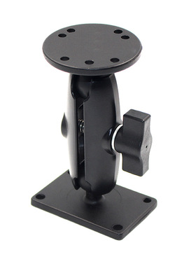 仓储叉车驾驶室导航电脑固定支架1英寸球头防抖AMPS孔位支架