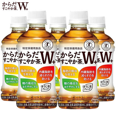 日本进口可口可乐W+三种类混合茶饮料JOYNUTS 0脂茶饮品350ml*3瓶