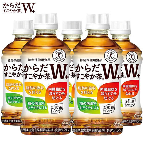 日本进口可口可乐W+三种类混合茶饮料JOYNUTS 0脂茶饮品350ml*3瓶
