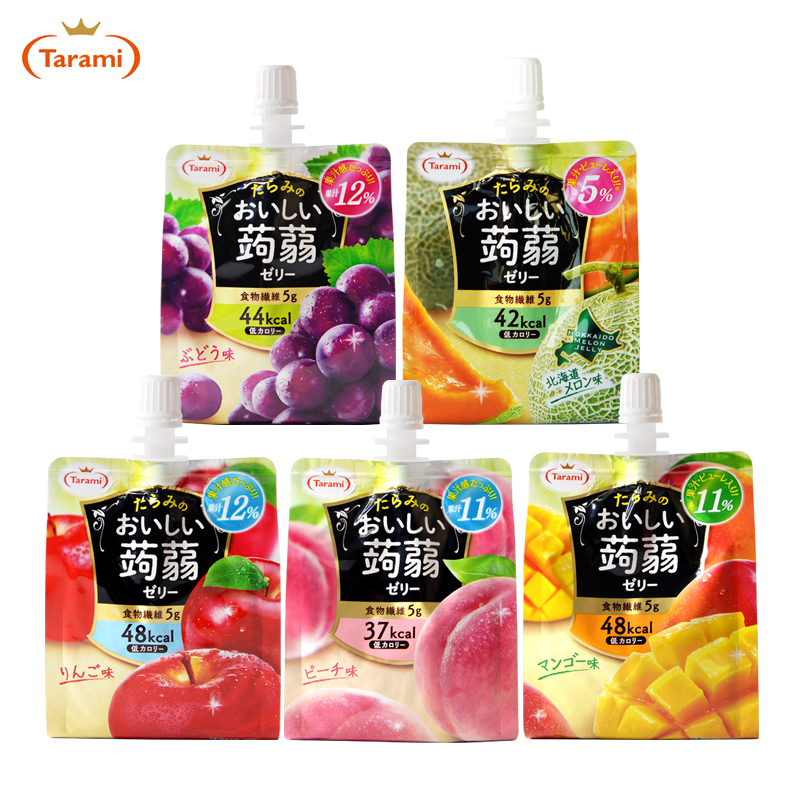 日本进口tarami吸吸果冻150g/袋