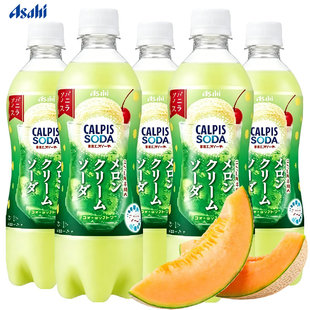 日本进口朝日可尔必思哈密瓜味乳酸菌风味含气碳酸饮料500ml*3瓶