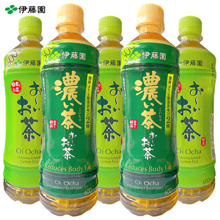 日本进口ITOEN伊藤园OiCha无糖浓郁绿茶抹茶饮料joynuts600ml*4瓶