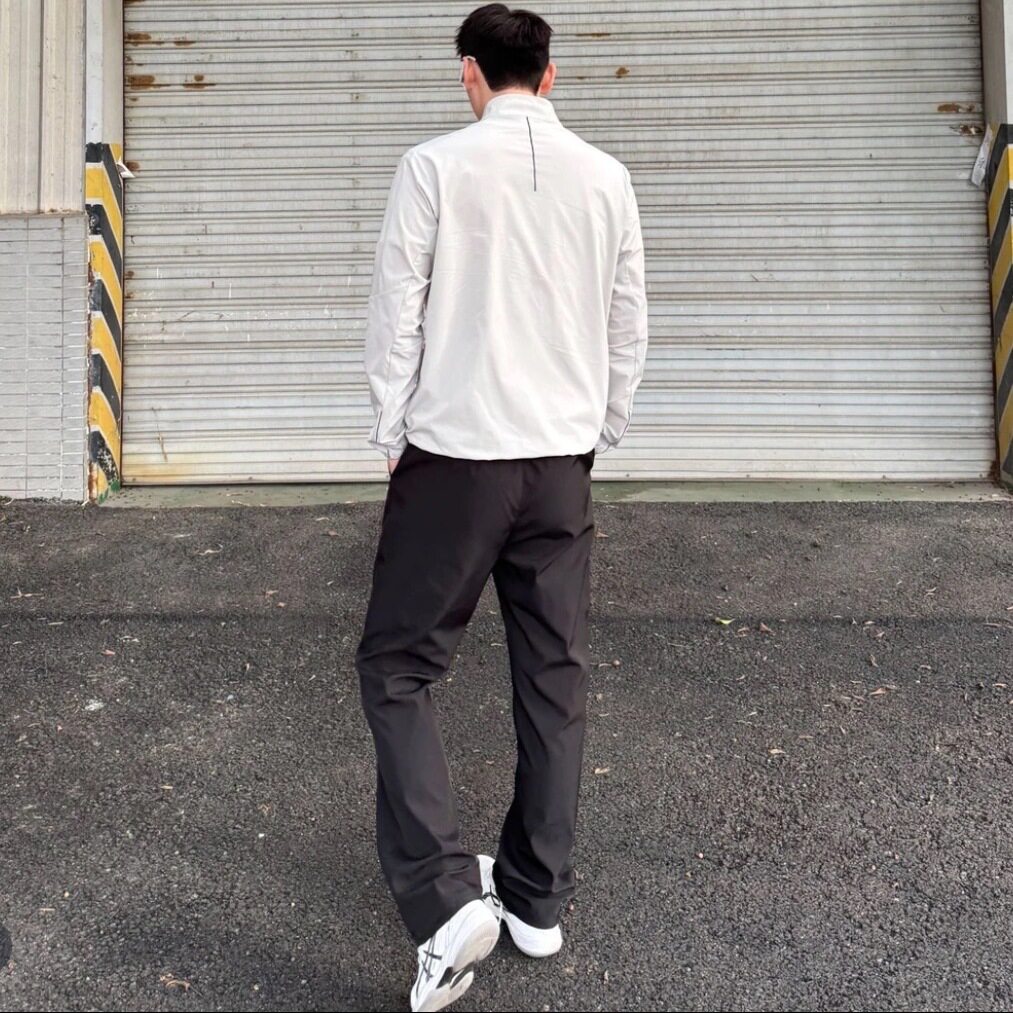 美式速干裤子男款夏季薄款软壳冲锋裤防水户外运动微喇休闲直筒裤,男装夹克,星座603-2