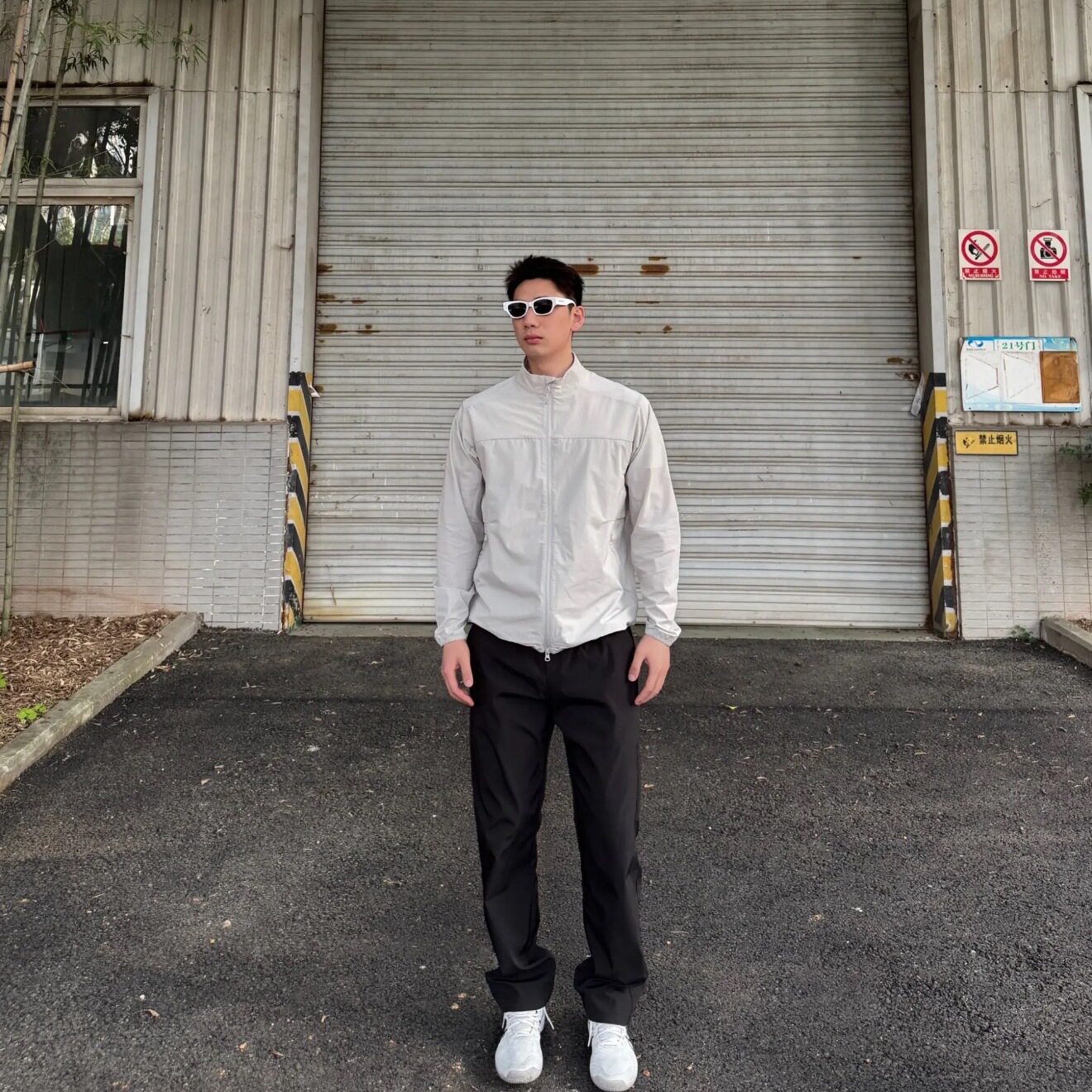 美式速干裤子男款夏季薄款软壳冲锋裤防水户外运动微喇休闲直筒裤,男装夹克,星座603-2