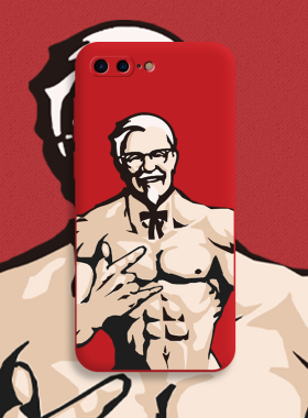 恶搞老爷爷适用苹果8plus手机壳iphone7plus全包防摔6s小众女趣味8液态硅胶6splus搞怪男健身7自律8p七八7p6