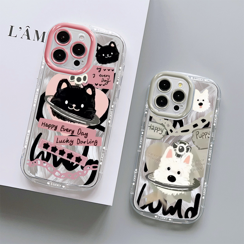 潮牌猫狗红米note14手机壳note13pro+保护套13r羽纱12turbo软12tpro11情侣9防摔redmiturbo4泡芙turbo3嘻哈女